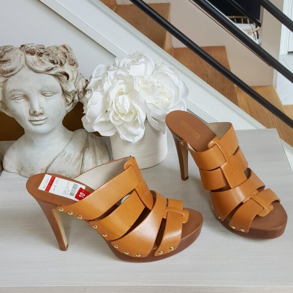 NEW! MICHAEL KORS Somerly PLATFORM SANDAL SZ 10 - Picture 3 of 8